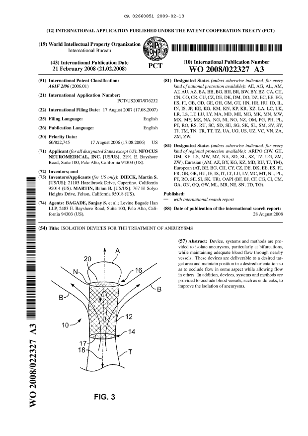 Canadian Patent Document 2660851. Abstract 20081213. Image 1 of 1