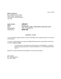 Canadian Patent Document 2662821. Correspondence 20090603. Image 1 of 1