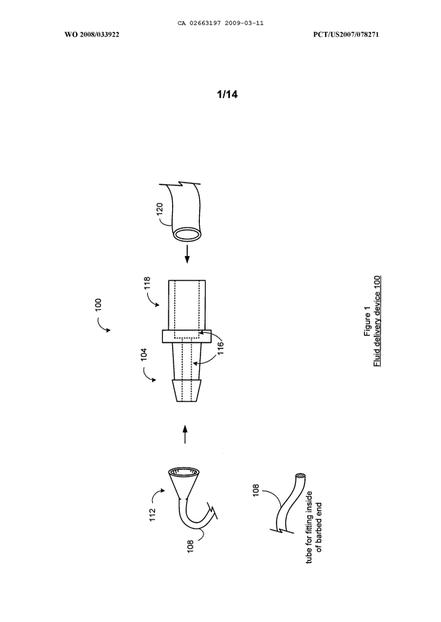 Canadian Patent Document 2663197. Drawings 20081211. Image 1 of 14