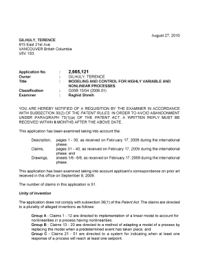 Canadian Patent Document 2665121. Prosecution-Amendment 20091227. Image 1 of 2