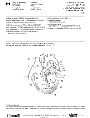 Canadian Patent Document 2665156. Cover Page 20150225. Image 1 of 2