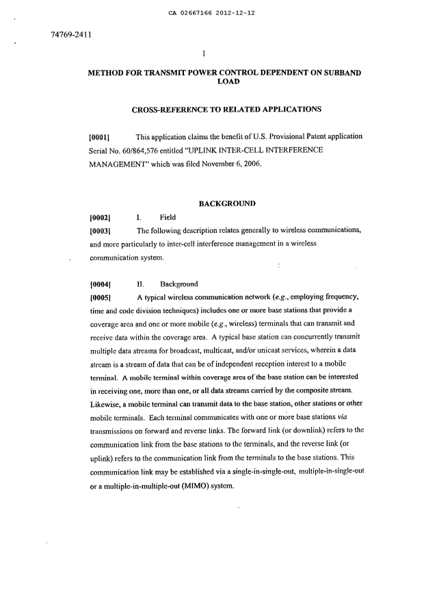 Document de brevet canadien 2667166. Description 20130717. Image 1 de 32