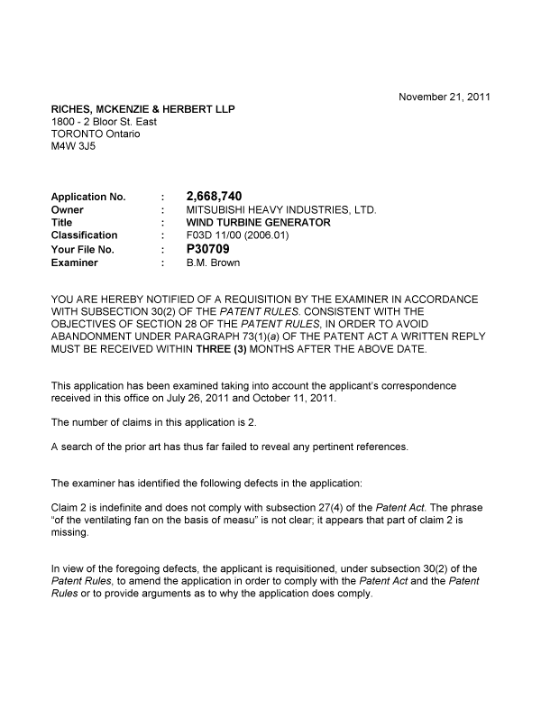 Canadian Patent Document 2668740. Prosecution-Amendment 20101221. Image 1 of 2