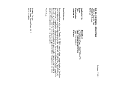 Document de brevet canadien 2668740. Poursuite-Amendment 20101227. Image 1 de 1