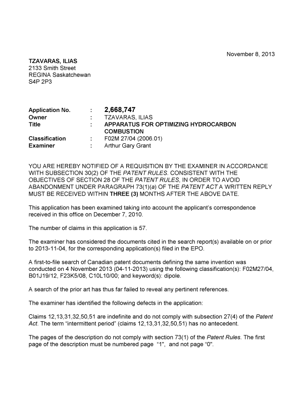 Canadian Patent Document 2668747. Prosecution-Amendment 20121208. Image 1 of 2