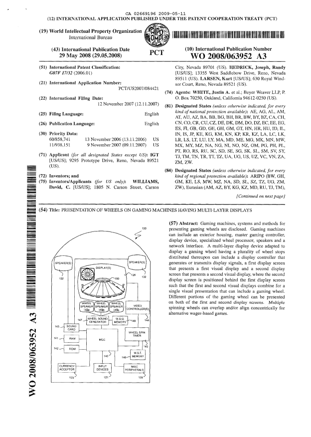 Document de brevet canadien 2669196. Abrégé 20090511. Image 1 de 2