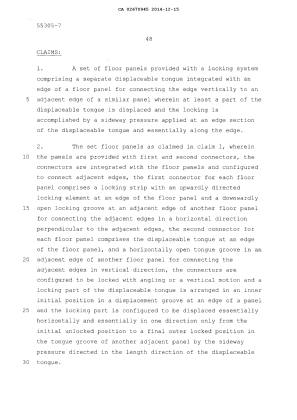 Document de brevet canadien 2670945. Revendications 20131215. Image 1 de 4