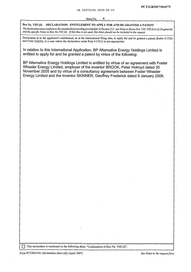 Canadian Patent Document 2672164. Assignment 20090610. Image 3 of 3