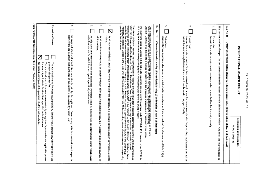 Canadian Patent Document 2673460. PCT 20090619. Image 2 of 4