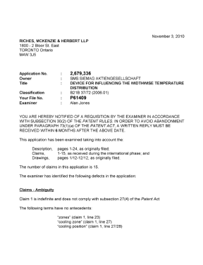 Canadian Patent Document 2679336. Prosecution-Amendment 20101103. Image 1 of 2