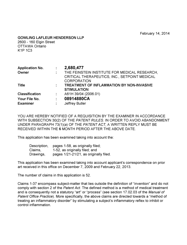 Canadian Patent Document 2680477. Prosecution-Amendment 20131214. Image 1 of 3