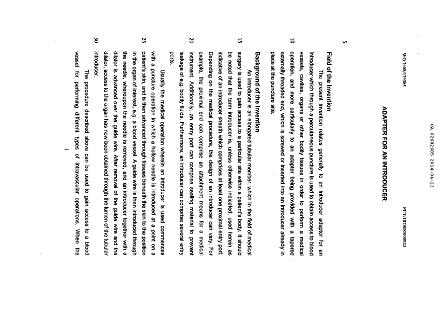Canadian Patent Document 2682685. Description 20140423. Image 1 of 9