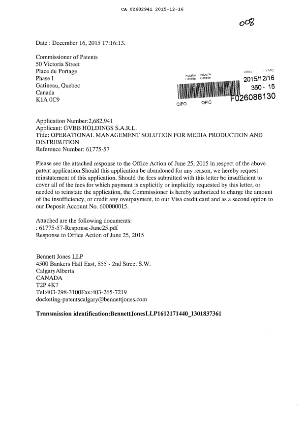 Canadian Patent Document 2682941. Amendment 20151216. Image 1 of 10