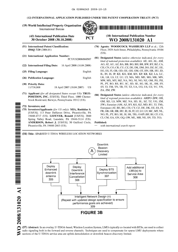 Document de brevet canadien 2684243. Abrégé 20091015. Image 1 de 1