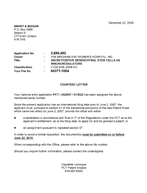 Canadian Patent Document 2685492. Correspondence 20091028. Image 1 of 1