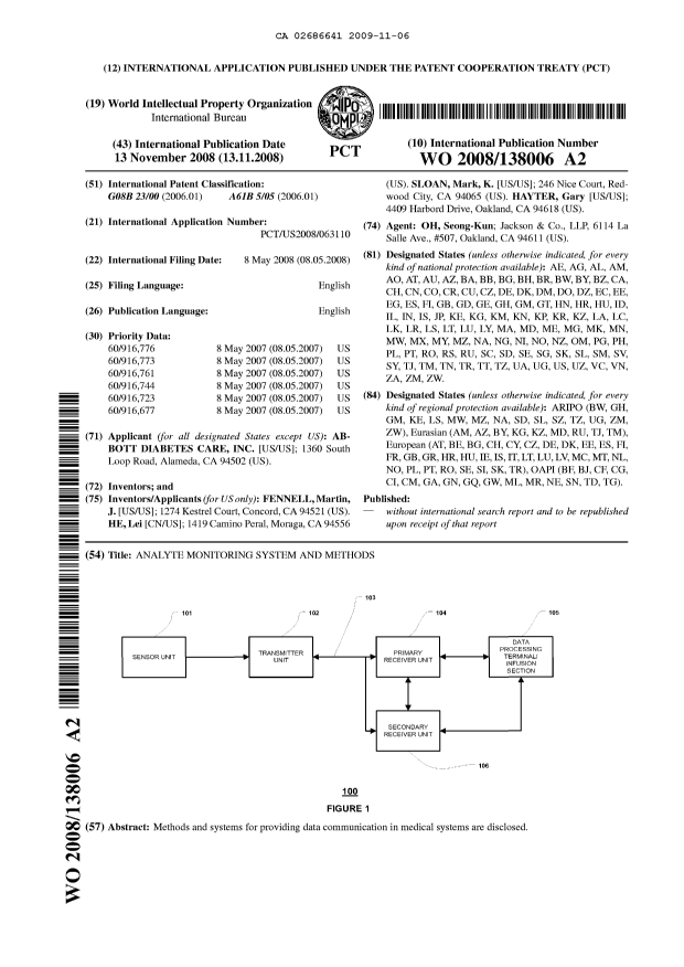 Document de brevet canadien 2686641. Abrégé 20091106. Image 1 de 1