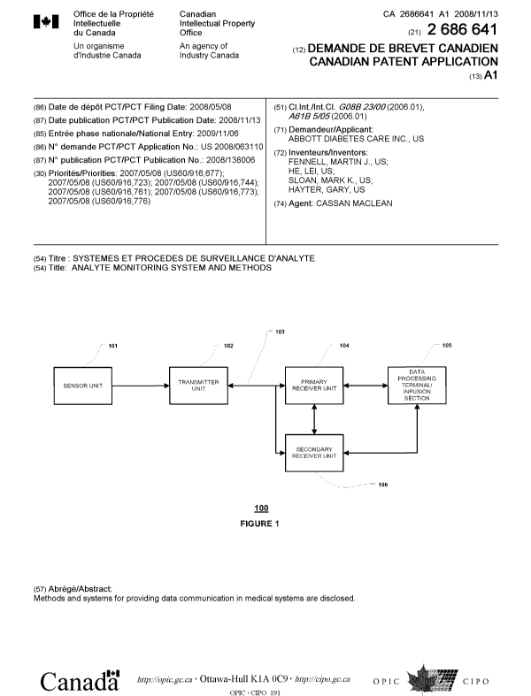 Document de brevet canadien 2686641. Page couverture 20100111. Image 1 de 1