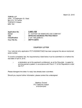 Canadian Patent Document 2693128. Correspondence 20091222. Image 1 of 1