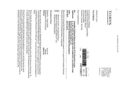 Document de brevet canadien 2693128. Cession 20100108. Image 1 de 3