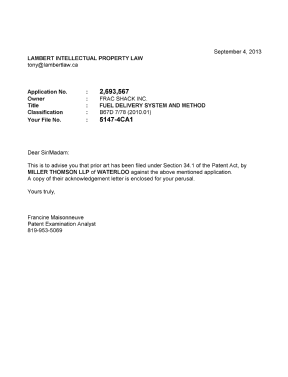 Document de brevet canadien 2693567. Poursuite-Amendment 20121204. Image 1 de 1