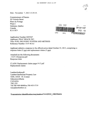 Canadian Patent Document 2693567. Prosecution-Amendment 20121207. Image 1 of 11