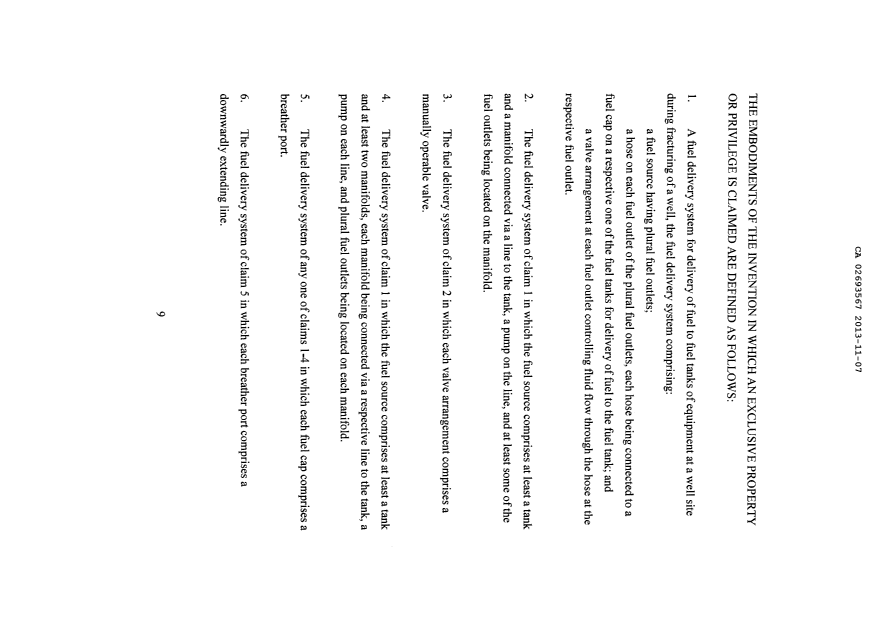 Document de brevet canadien 2693567. Revendications 20121207. Image 1 de 5