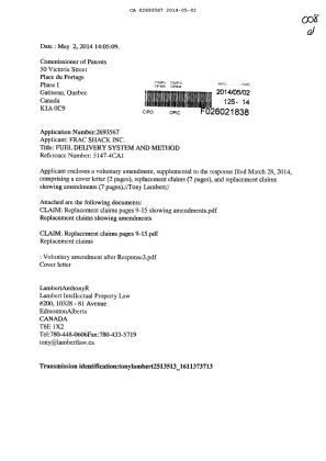 Document de brevet canadien 2693567. Poursuite-Amendment 20131202. Image 1 de 17