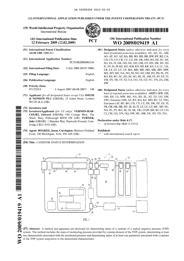 Document de brevet canadien 2695409. Abrégé 20100202. Image 1 de 1