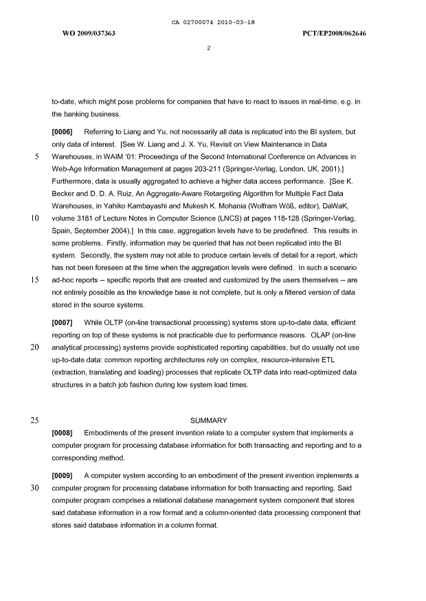 Canadian Patent Document 2700074. Description 20100318. Image 2 of 26