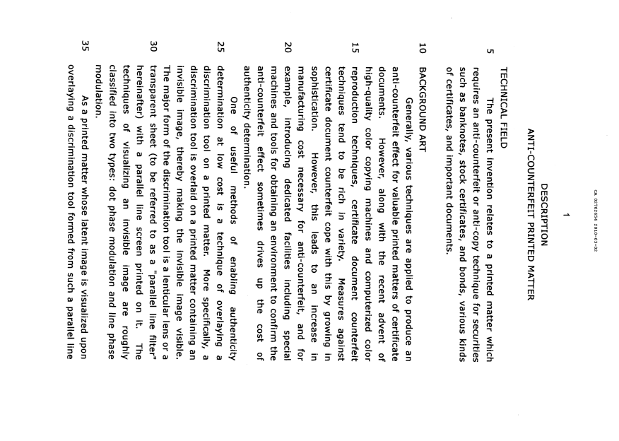 Canadian Patent Document 2702654. Description 20100302. Image 1 of 95