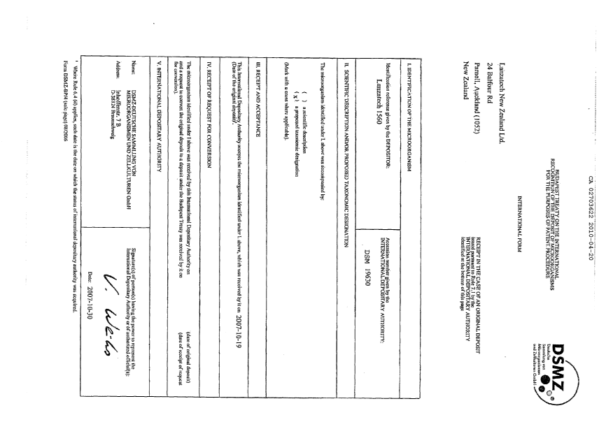 Document de brevet canadien 2703622. Poursuite-Amendment 20100420. Image 1 de 2