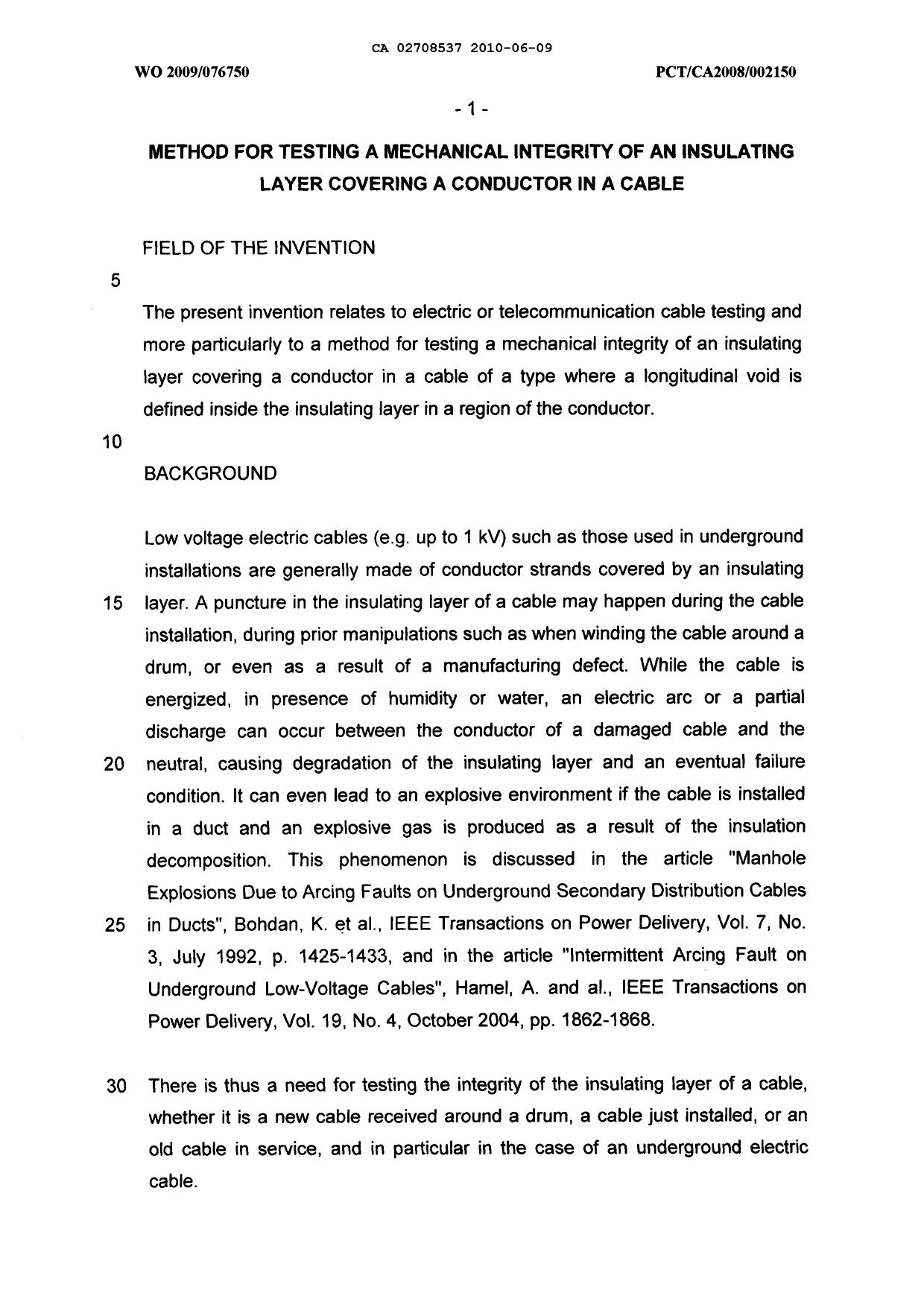 Document de brevet canadien 2708537. Description 20121223. Image 1 de 14