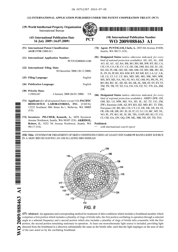 Document de brevet canadien 2711357. Abrégé 20100705. Image 1 de 1