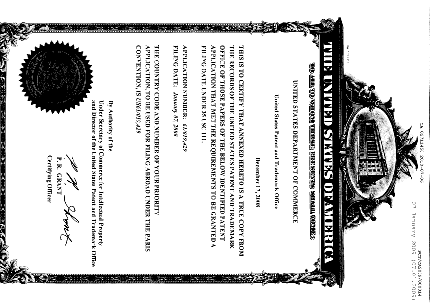Canadian Patent Document 2711450. PCT 20100706. Image 2 of 24