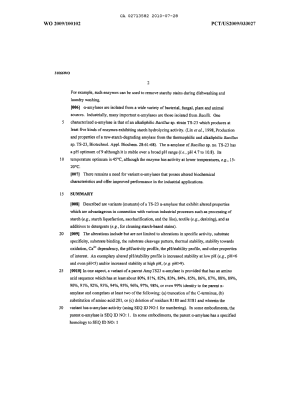 Canadian Patent Document 2713582. Description 20100728. Image 2 of 93