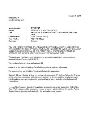 Canadian Patent Document 2713787. Prosecution-Amendment 20131204. Image 1 of 2