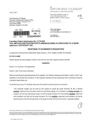 Document de brevet canadien 2716550. Poursuite-Amendment 20161204. Image 1 de 7