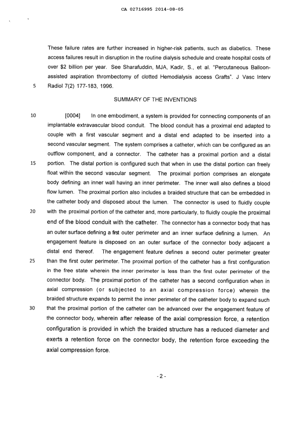 Document de brevet canadien 2716995. Poursuite-Amendment 20131205. Image 4 de 6
