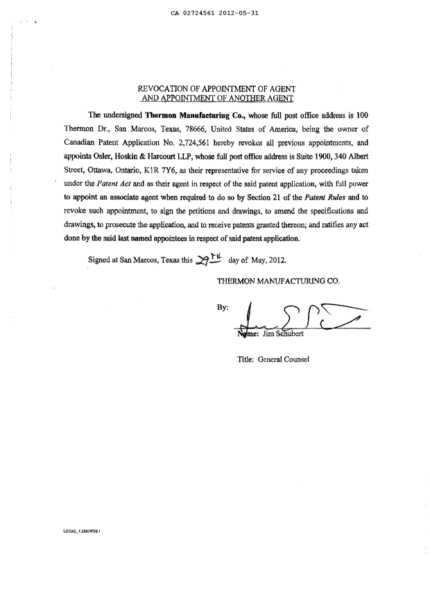 Canadian Patent Document 2724561. Correspondence 20111231. Image 5 of 5
