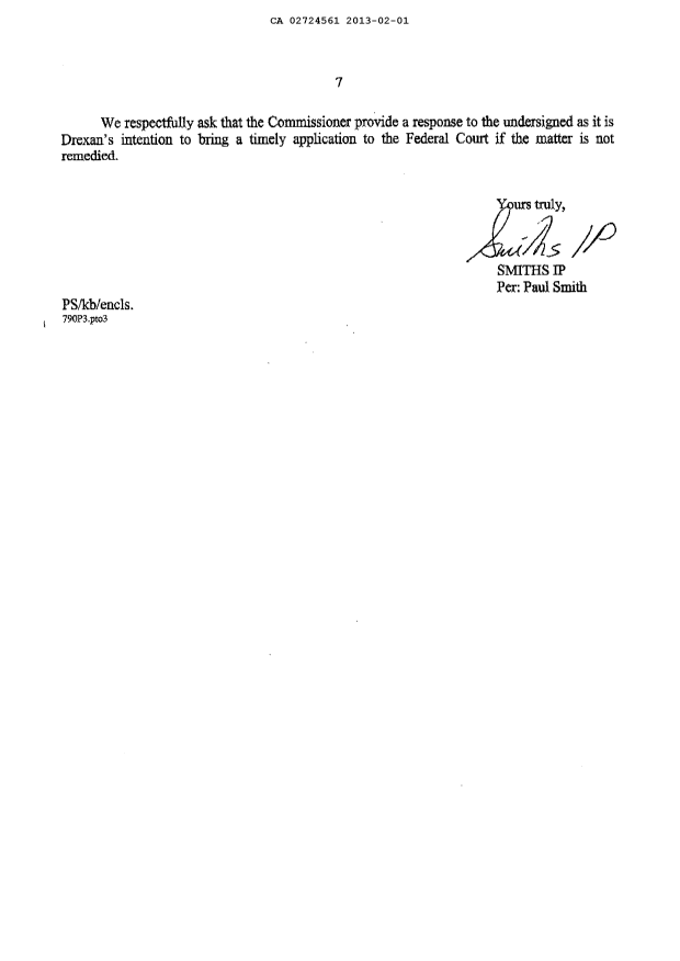 Document de brevet canadien 2724561. Poursuite-Amendment 20121201. Image 8 de 8