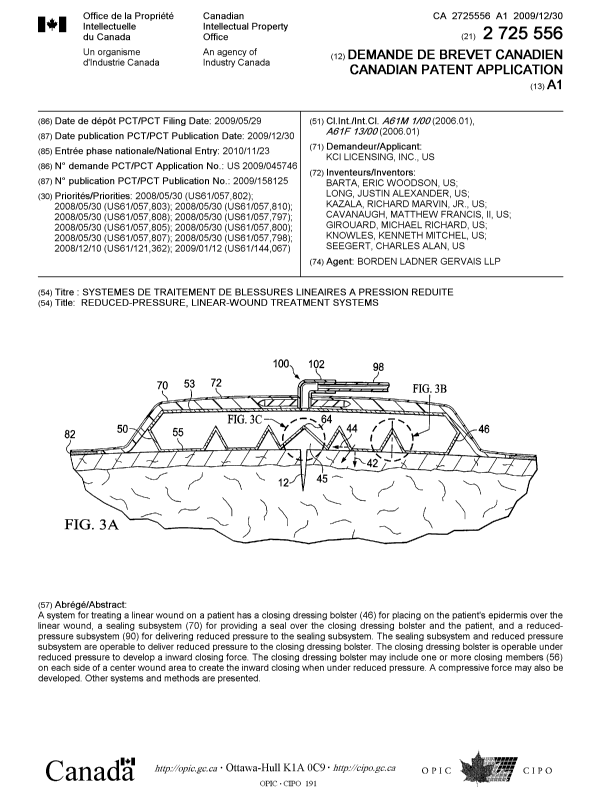 Canadian Patent Document 2725556. Cover Page 20101208. Image 1 of 1