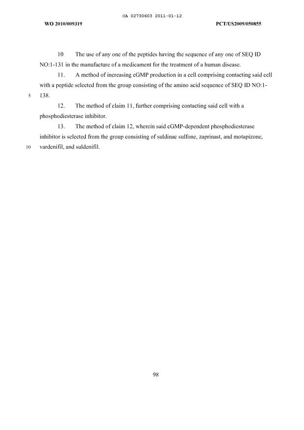 Document de brevet canadien 2730603. Revendications 20101212. Image 2 de 2