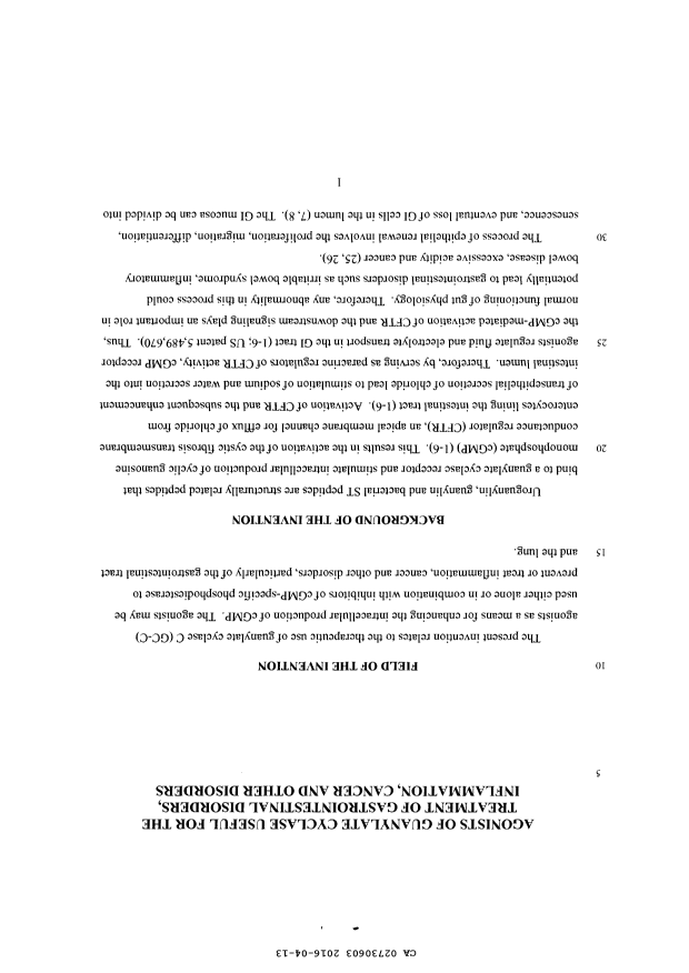 Canadian Patent Document 2730603. Description 20151213. Image 1 of 96