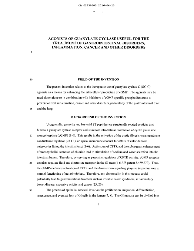 Canadian Patent Document 2730603. Description 20181201. Image 1 of 96