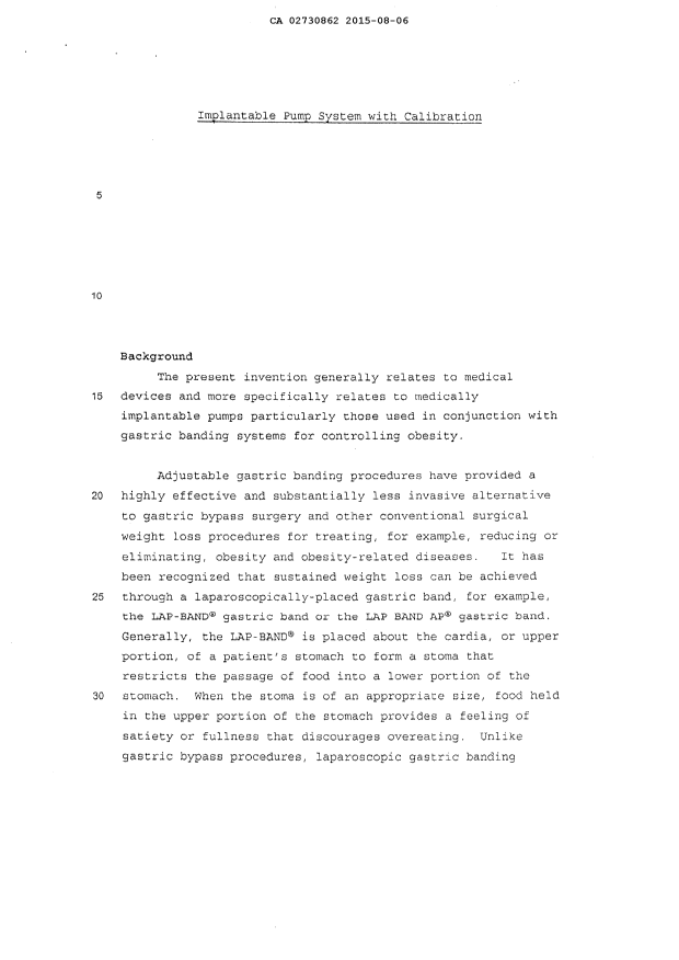 Document de brevet canadien 2730862. Description 20150806. Image 1 de 13