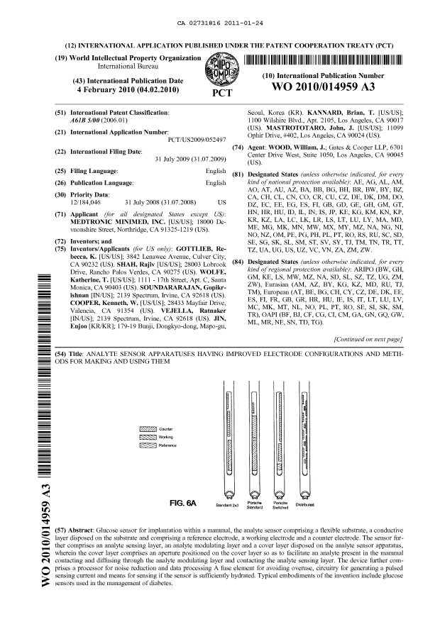 Document de brevet canadien 2731816. Abrégé 20110124. Image 1 de 2