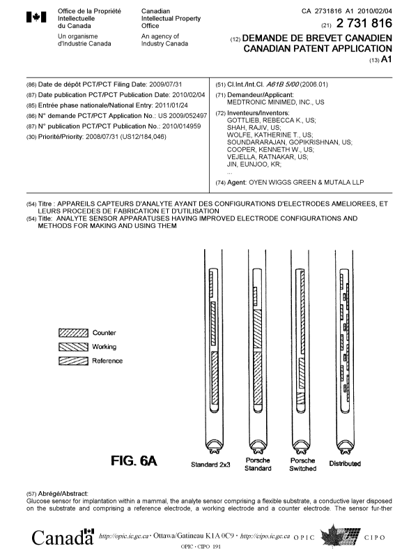 Document de brevet canadien 2731816. Page couverture 20120712. Image 1 de 2