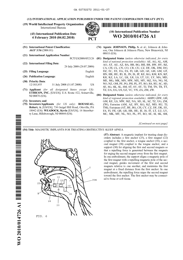Canadian Patent Document 2732272. Abstract 20101227. Image 1 of 2