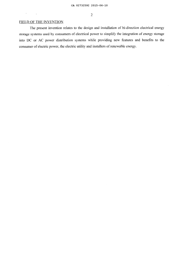 Document de brevet canadien 2732592. Description 20141210. Image 1 de 13