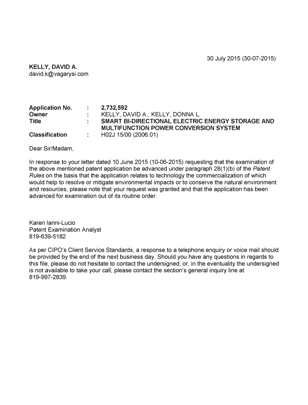Document de brevet canadien 2732592. Poursuite-Amendment 20141230. Image 1 de 1